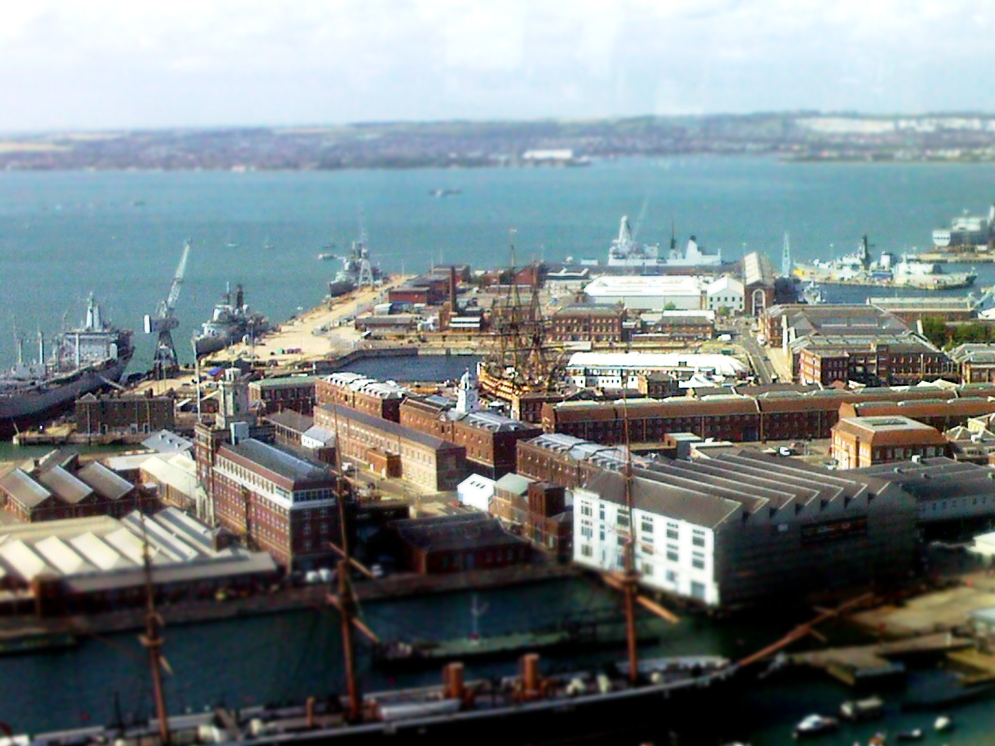 Portsmouth Dockyard Tilt Shift